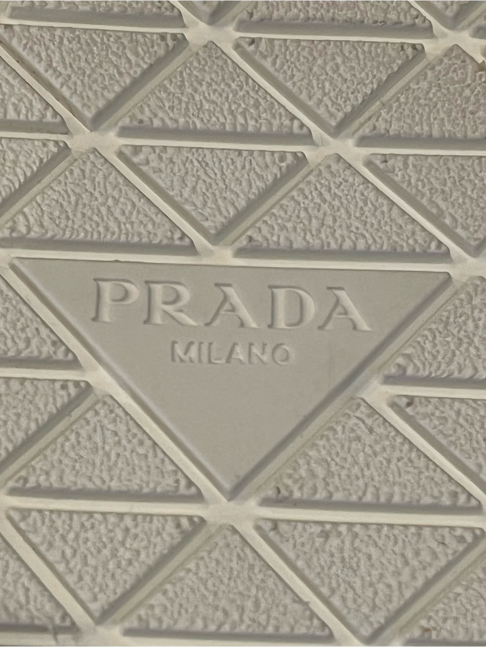 Prada Symbole Logo Loafer Mens Slip-on Sneakers White/Black Size 10US - Picture 9 of 13